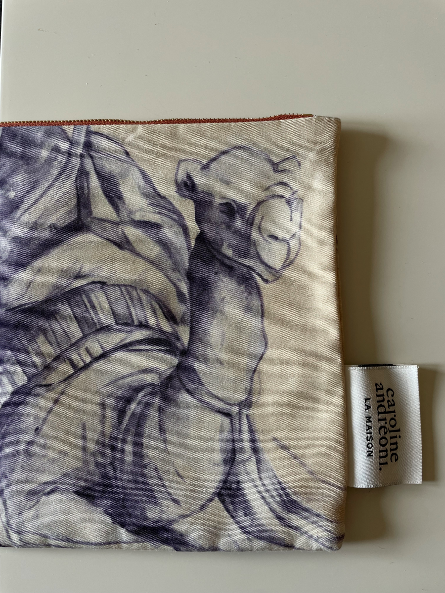 Dudha clutch - Camel fabric