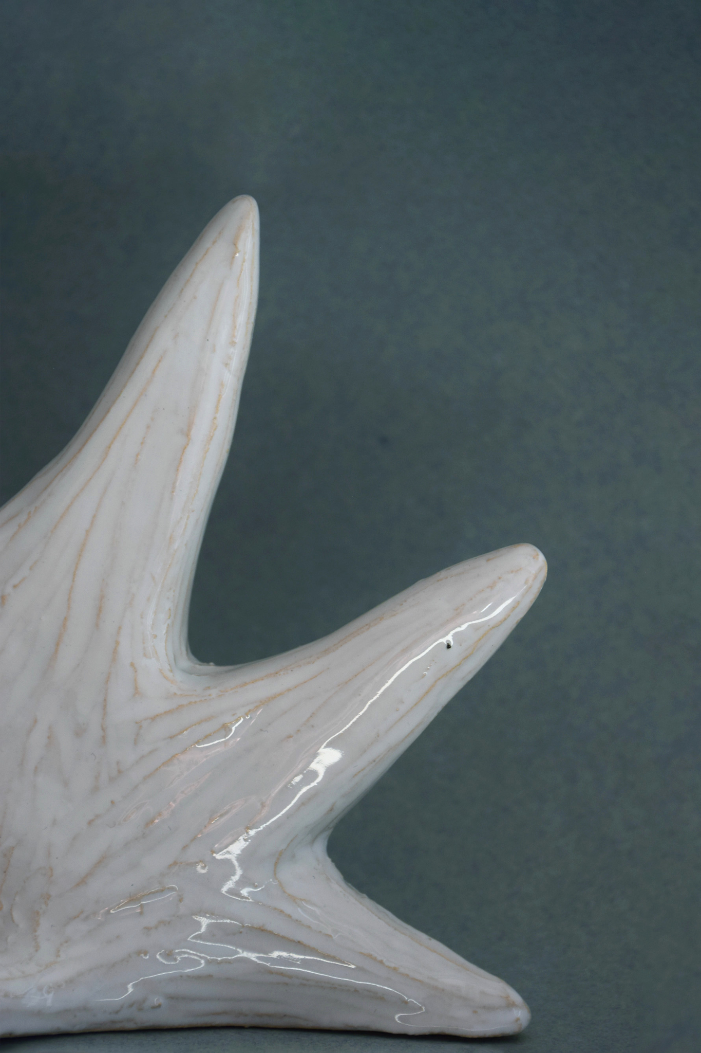 Le Chandelier Étoile, issu de la collection Pierrot, évoque l’univers tendre et mélancolique du célèbre clown rêveur. Son modelage, tout en douceur, rend hommage à la nuit et à ses étoiles en s'inspirant de la célèbre comptine Au Clair de la Lune. Qu’il éclaire une table de chevet ou un coin de salon, Le Chandelier Étoile incarne une poésie discrète. Façonné entièrement à la main, chaque bougeoir présente des irrégularités subtiles qui témoignent d'un geste instinctif.

Pièce unique, fabriquée à la main.