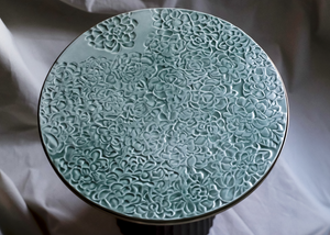 Peon Celadon Side Table by Ombre d'Or