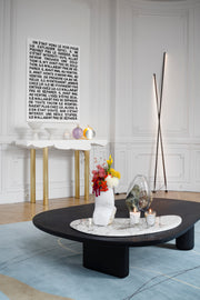 Table basse Maho Stone -  Bois de chêne teinté par Caroline Andréoni