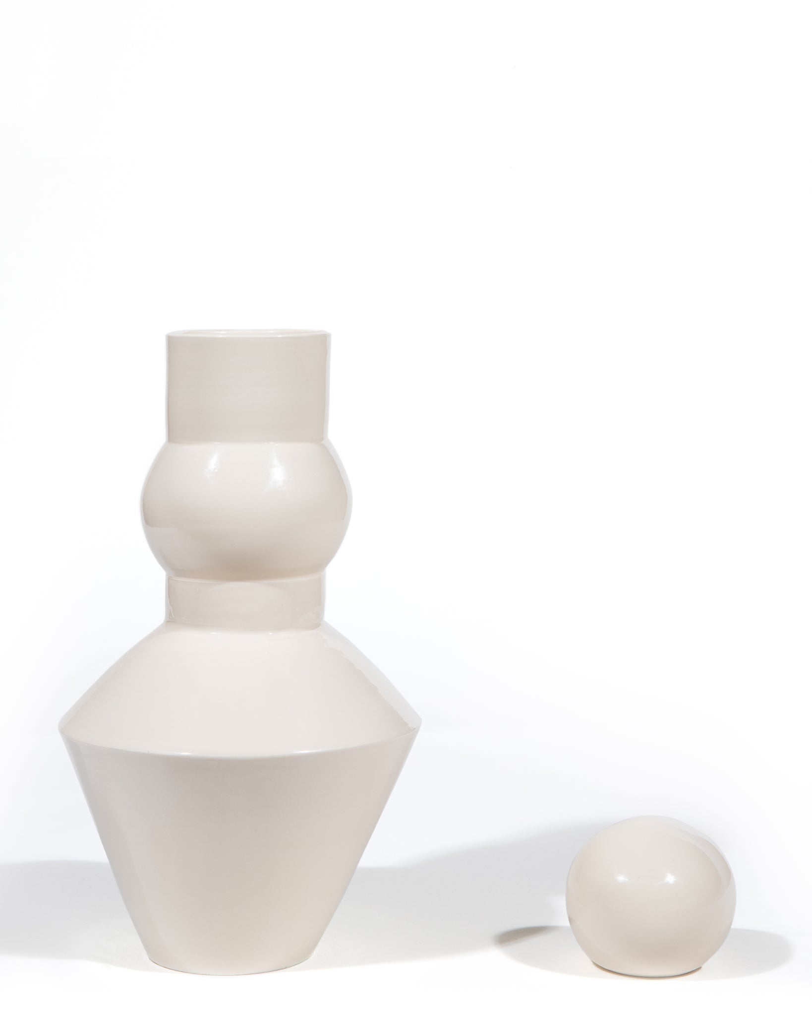 Vase Pico Blanc de blanc par Caroline Andréoni