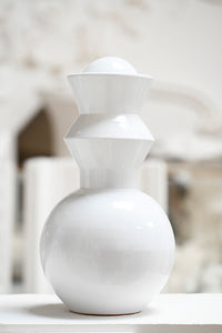 Vase Pino Blanc de blanc par Caroline Andréoni